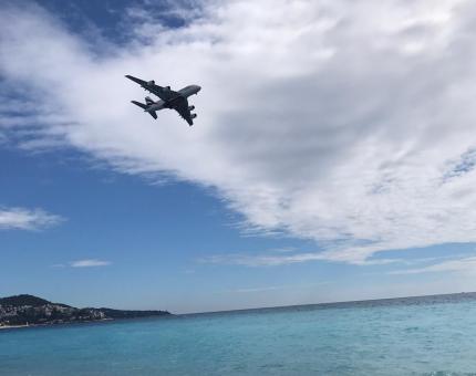 aircraft in the sky
