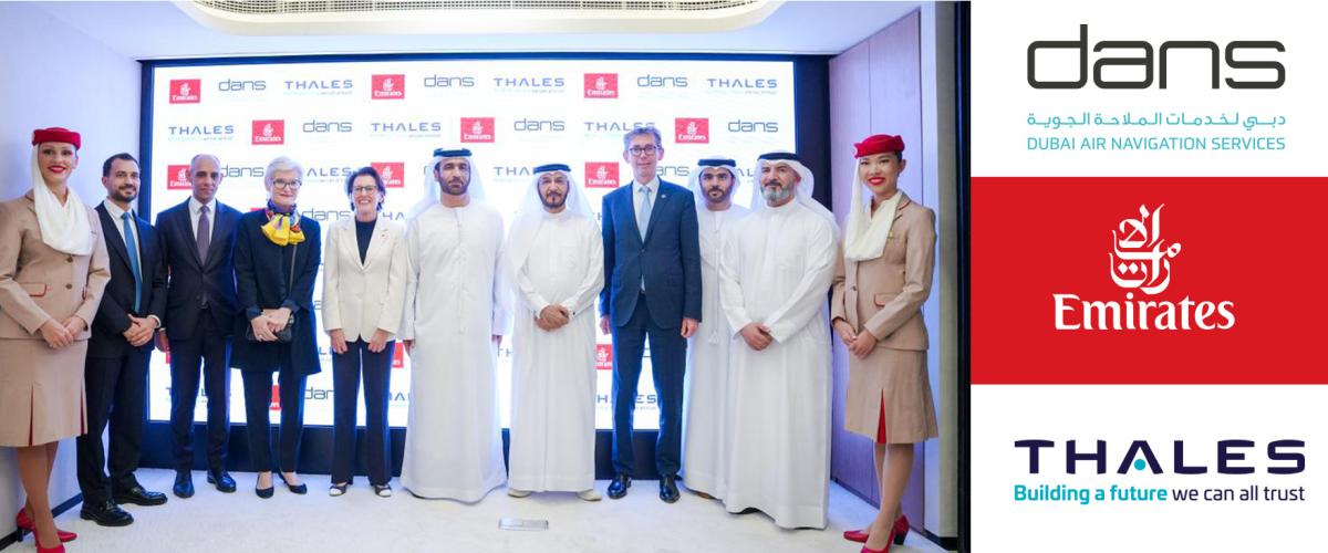 Research agreement between Thales, dans & Emirates Airlines